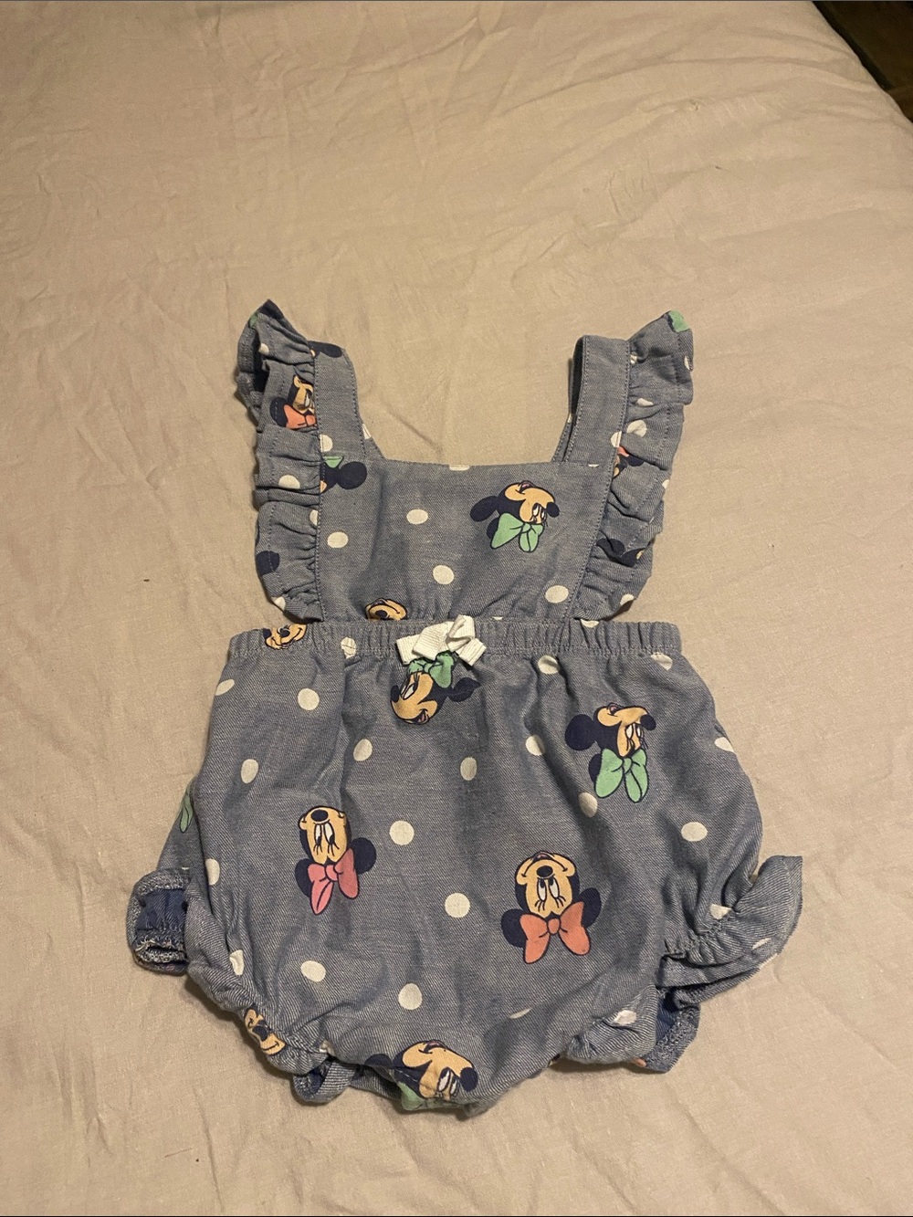 Disney Blue Polka Dot Minnie Mouse One-Piece